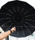 BMW 16 Ribs Umbrella - Black - Image 3