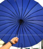 24 Ribs Umbrella - Dark Blue - Image 2