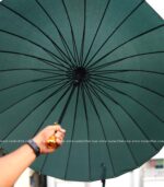 24 Ribs Umbrella - Green - Image 2