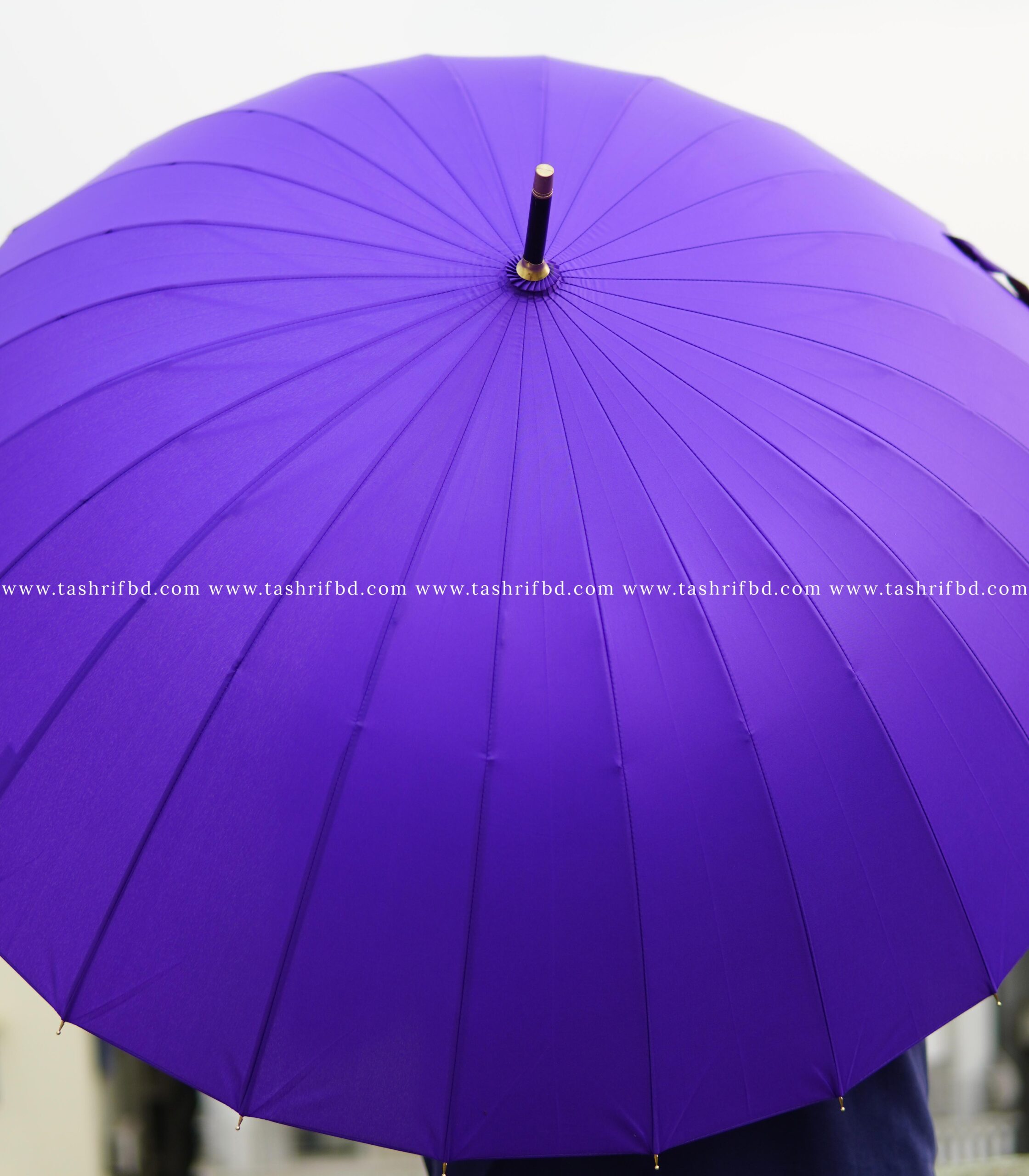 Purple 1 24 Ribs Umbrella - Purple - Image 1