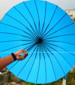 24 Ribs Umbrella - Sky Blue - Image 2